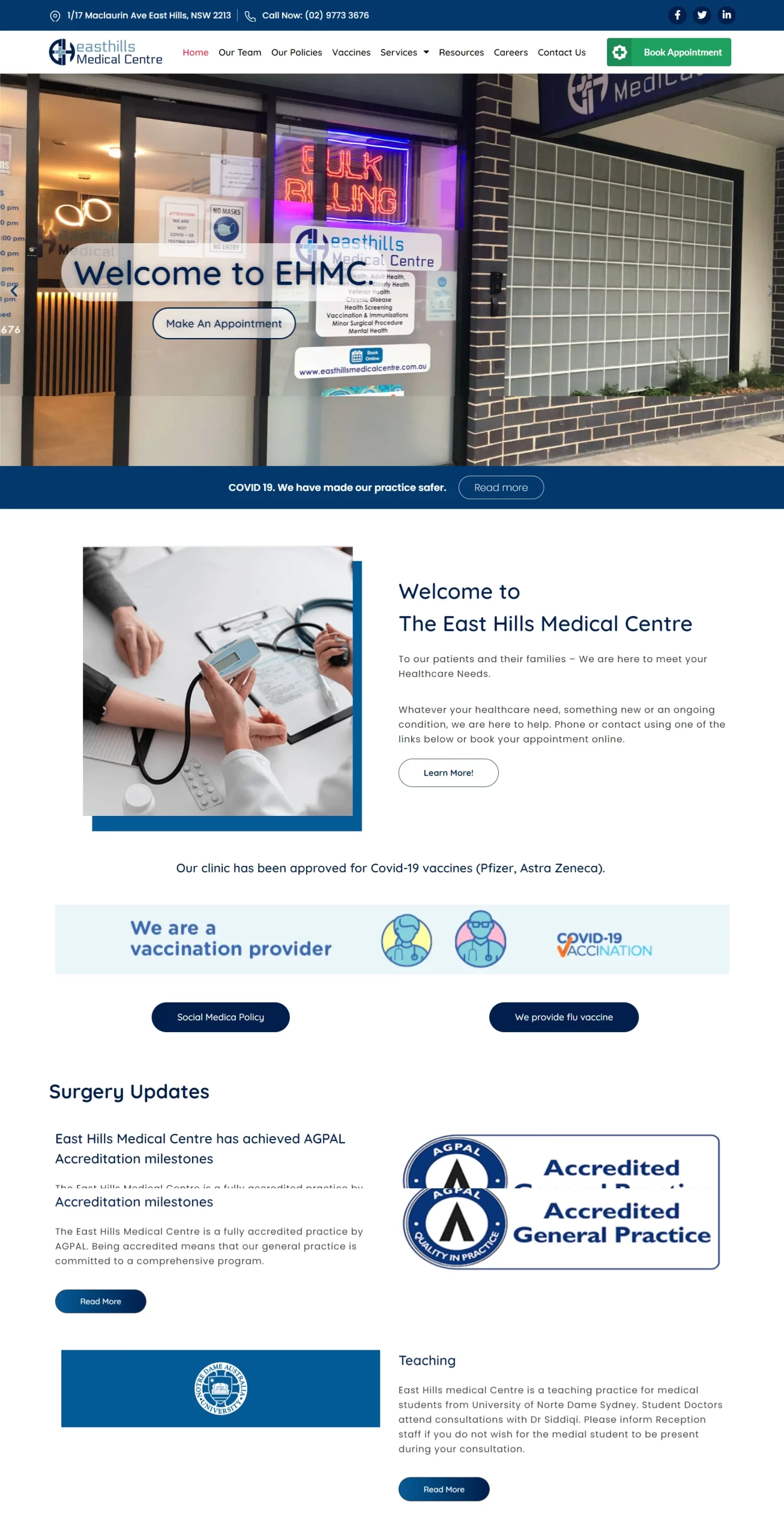 East hills medical centre